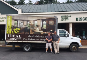 allen aliff in front of ideal cabinets showroom