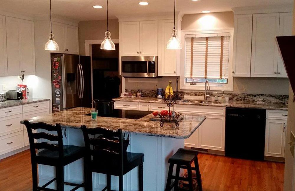 ideal cabinets dean saltus kitchen design overview with island granite countertop