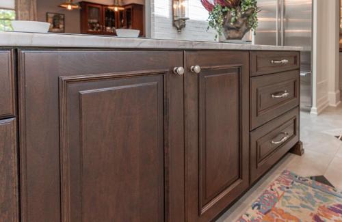ideal cabinets lara lee strickler kitchen design conner dark wood cabinetry