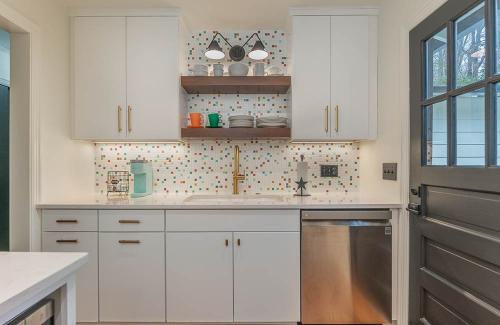 ideal cabinets becky ross kitchen design colored tile backsplash white cabinets