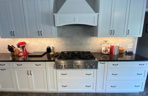 ideal cabinets adriana stevers design spence range and hood wall
