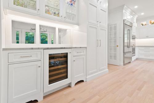 victoria bomardieri ideal cabinets kitchen design project white cabinetry marble countertop in virginia