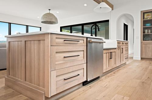 ideal cabinets victoria bombardieri kitchen design wood cabinet kitchen island with dark drawer pulls